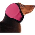 thumbnail image 2 of Sulaicai Adjustable Dog Noise Cancelling Ear Wrap, Soft Calming Ear Muffs for Fireworks Thunderstorms, Comfort Pet Ear Protection Hood for Grooming Bathing Swimming (Red, Small), 2 of 5