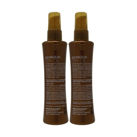 Bundle-2 Items : Brazilian Blowout Acai Dry , 3.4 Fl. Oz (Pack of 2)