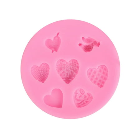 

SIEYIO Exquisite Love Heart Silicone Mold Valentine Day Chocolate Cookie Gumpaste Mould Kitchen Cake Baking Tool Fondant Mold