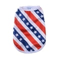 thumbnail image 2 of Small Dog and Cat Summer Tank Top, USA Independence Day Themed Pet Shirt, Breathable and Comfortable Pet Apparel for 11-15 lb Pets, Patriotic Holiday Outfit, Festive Pet Owner Gift, 2 of 6