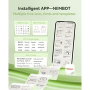 NIIMBOT B21 Pro HD Photo Printer Label Maker Machine, NEW Upgrade !300 DPI ! Sticker Printer Thermal Labeler for Business Home Office Organization,Green