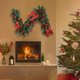 thumbnail image 4 of Guirnalda de Navidad Macarena Decoración de Año Nuevo Vid artificial con luces Rojo, 4 of 6