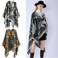thumbnail image 2 of Elegant Open Front Warm Poncho Shawl Wrap for Women Soft Warm Cape, 2 of 18