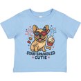 thumbnail image 3 of Inktastic Star-spangled Cutie Dog USA Boys or Girls Toddler T-Shirt, 3 of 5