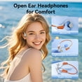 thumbnail image 2 of Auriculares de conducción ósea MZYMI inalámbricos Bluetooth 5.4 Naranja, 2 of 8