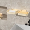 thumbnail image 5 of Soap Dish Light Luxury Style Wall Mounted Punch-free Detachable Double Layer Easy Installation Soap Dish, 5 of 10