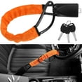thumbnail image 1 of Steering Wheel Lock with 3 Keys Anti-Theft Car Seat Belt Lock Auto Security Lock Universal Car Safe Strip Lock High Strength Car Device Lock for Most Cars Trucks SUVs Vans RVs, 1 of 5