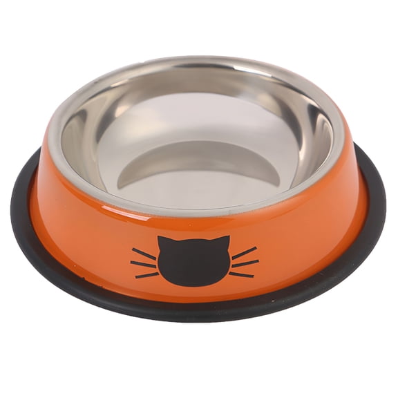 ACDANC Stainless Steel Pet Cat Bowl Kitten Puppy Dish Bowl Non-Skid for Small Dogs Cats Stainless Steel Cat Bowls