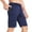 Navy, variant on BROKIG Mens Sidelock Gym Workout Running Shorts With Pockets (Large, Dark Gray)