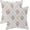 Block Print-brown Flower, variant on Spring Floral Pillow Covers 18x18 Inches Set of 2 Blue Purple Floral Throw Pillow Cover Outdoor Rustic Summer Flower Decoration Pillowcase Farmhouse Decorative Cushion Cover For Home Sofa Couch