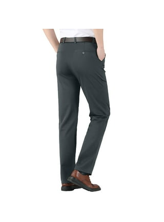 Fashion /Grey/Black Suit Pants Men Slim Fashion Social Mens Dress