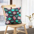 thumbnail image 5 of LALILO Throw Pillow Covers Swimming Fishes Cute Black Fishes Cushion Cover 18" x 18", 2 Pack, 5 of 6