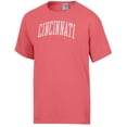 thumbnail image 2 of Men's-ComfortWash  Pink Cincinnati Bearcats Distressed Arch T-Shirt, 2 of 3