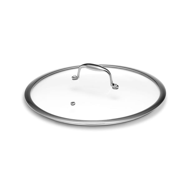 Tapa de vidrio templado con revestimiento hexagonal de 30 cm con ventilación de vapor, apta para lavavajillas