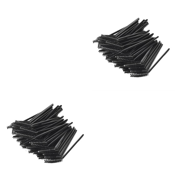 Vogacara 50 piezas de cepillo para pestañas, varita para pestañas, herramienta de separación, rizadores, mango, peine, accesorios, cepillos Type3 NO3