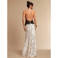 thumbnail image 7 of White Halter Neck Lace-Trimmed Backless Maxi Dress For Evening, Parties, And Summer Events, 7 of 7