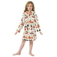 thumbnail image 6 of FORMRS Niños Bathrobe Unisex Hooded Robe Soft Plush Pajamas Sleepwear, Size 2-3T, Christmas Gift Train, 6 of 7