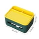 thumbnail image 3 of Organizador de cajas de pañuelos | Porta pañuelos de baño ABS de pared y escritorio con múltiples compartimentos | Instalación superadhesiva sin taladros | Estante para cocina, habitación de invit, 3 of 5