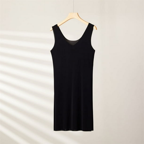 Vestido de verano de talla grande para chica gordita, de seda helada, ultrafino, sin costuras, de tela suave y agradable al tacto, camisón sexy con base de tirantes