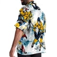 thumbnail image 3 of Ice Hockey Men's Short Sleeve Casual Printed Button Down Beach Shirts Hawaiian Style Unisex Summer Shirt, 3 of 6