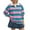 Pink, variant on aidice Shirts for Women Casual Lapel Neck Long Sleeve Tshirts Button Striped Loose Comfy Pullover Tops