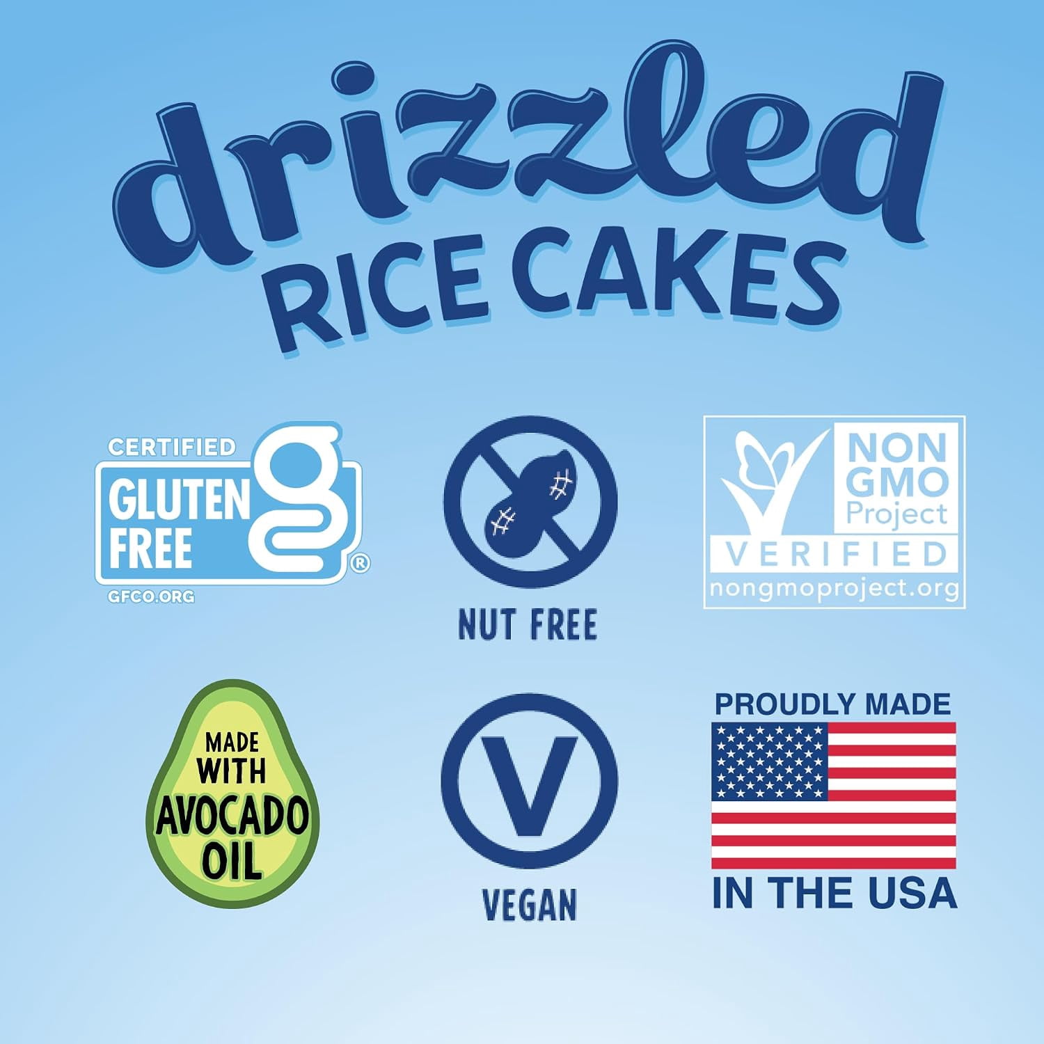 Like air Drizzled rice cake