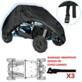 thumbnail image 3 of LABLT 122 x 64 x 75.25 Inches UTV Cover Waterproof Heavy Duty 2 Seater 190 Denier Polyester SXS Cover Replacement for Polaris 900 RZR S XP 900 1000 XP, 3 of 6