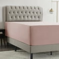 thumbnail image 2 of Empyrean Microfiber Fitted Sheet, Extra Deep 18"-21" Pocket, Twin, Pale Blush, 2 of 8