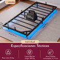 thumbnail image 2 of Base Cama Flotante Individual Reforzada 300kg Led 190x99x20 Houzer, 2 of 11