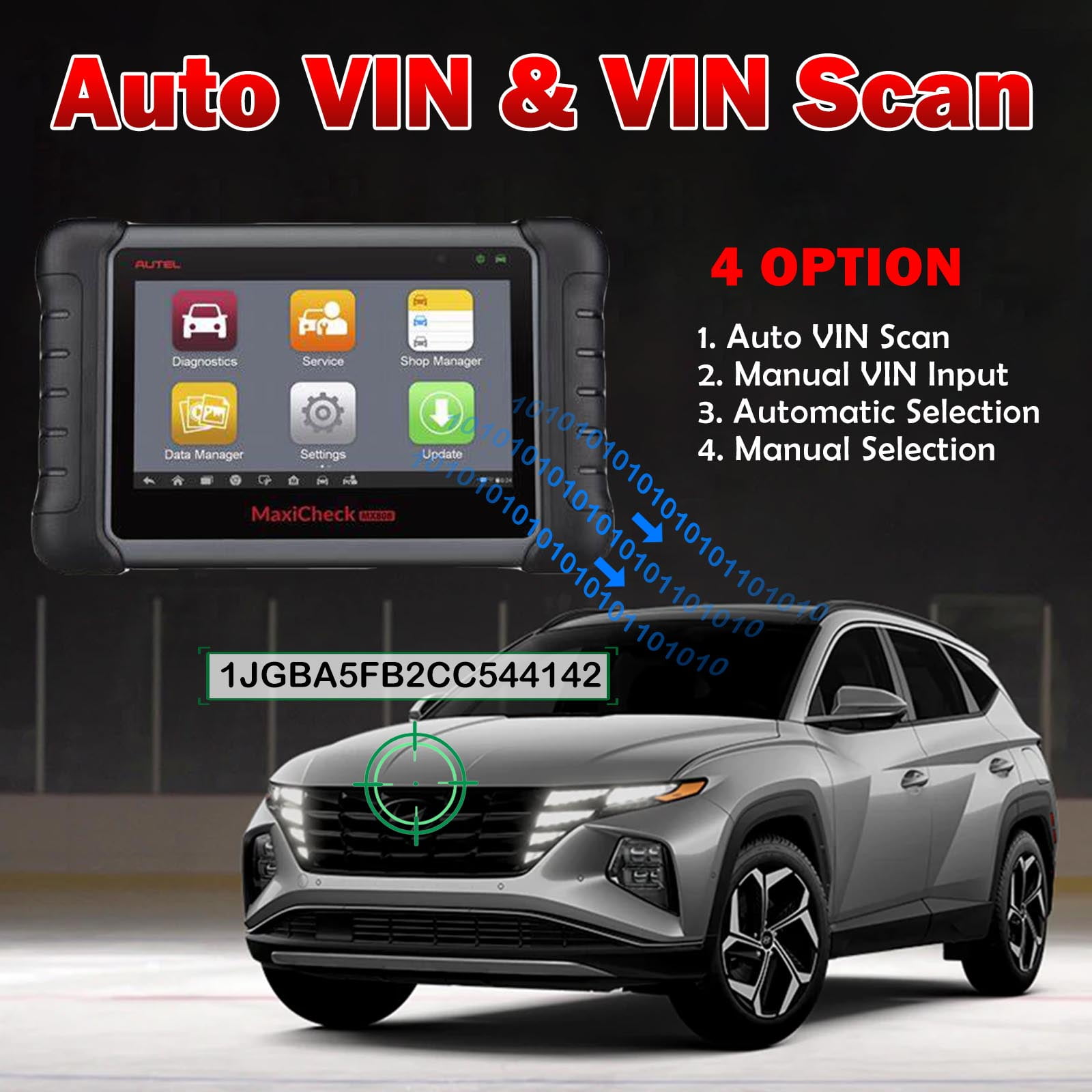 Autel MX808 MaxiCheck 2022 Upgraded Version Compatiable with BT506 MV108 MV105 Automotive OBD2 Scanner All System Diagnostic Tool Bi-Directional Control Same as MaxiCOM MK808 28+ Services FCA Access