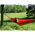 thumbnail image 4 of Deluxe Brazilian Style Double Hammock - Orange Yellow Red, 4 of 5