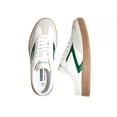 thumbnail image 4 of LUCKY STEP Comfort Mules Fashion Backless Slip On Sneakers Retro Casual Shoes,White/Green,Womens, 4 of 6