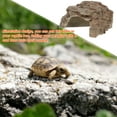 thumbnail image 4 of QUMIIRITY Resin Stone Cave Light Brown Reptile Hide Habitat Safe for Terrarium Use, 4 of 7