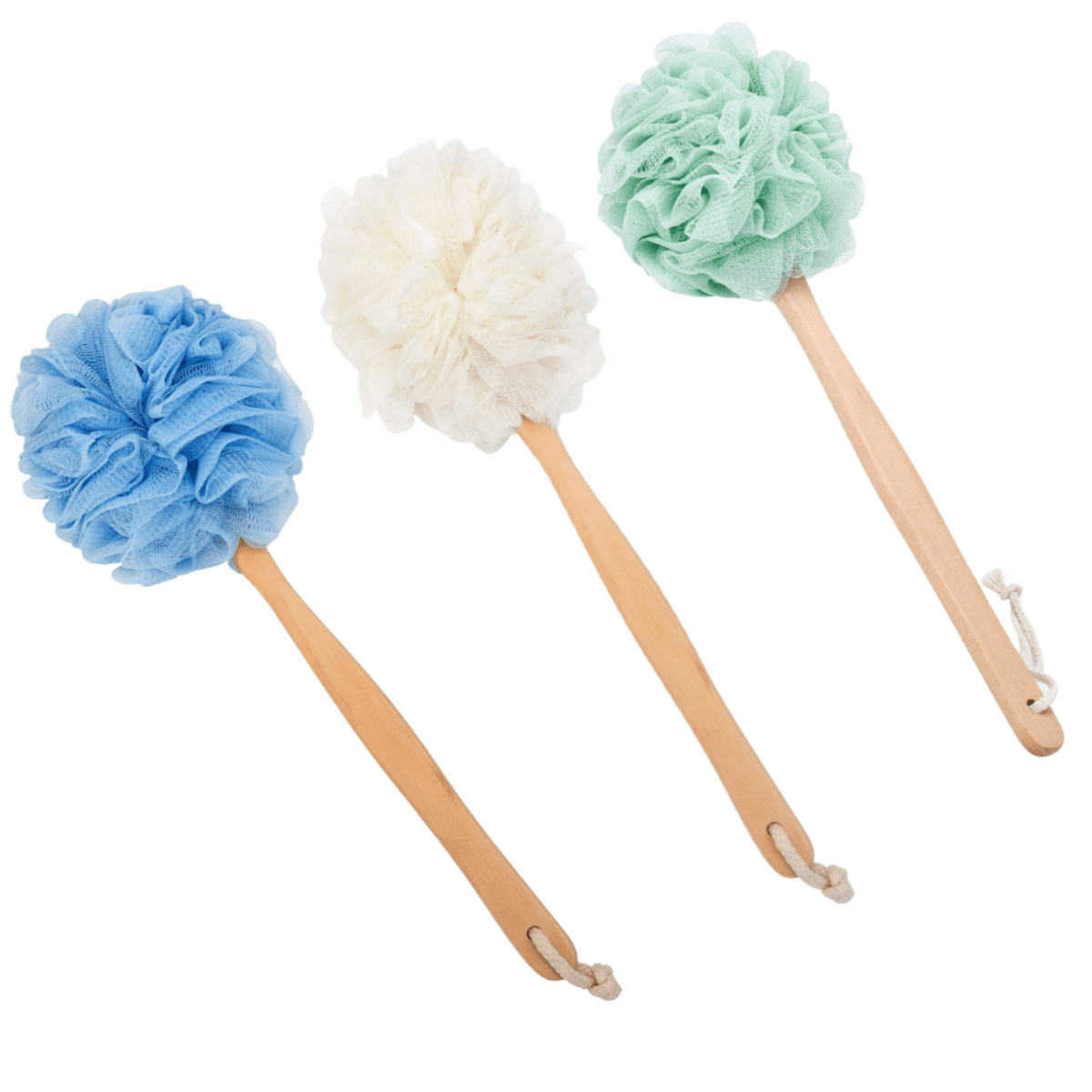 Topboutique Bath Sponge & Brush Long Handled Loofah Back Scrubber
