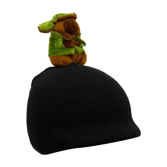 Funda para casco de esquí Capybara, cómoda para deportes de invierno, tabla doble para exteriores Negro
