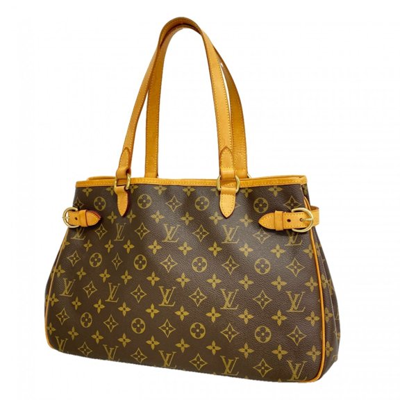 Pre-Owned Louis Vuitton Monogram Batignolles Horizontal Tote Bag M51154 Brown Women's