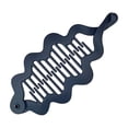 thumbnail image 2 of UNLLLL Wave Style Ponytail Clip, Vertical Banana Hair Claw with Twisting Design, Strong Hold Hair Accessory for Thick Hair, for Simple Updo Daily Styling and Travel (Navy Blue), 2 of 7