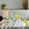 thumbnail image 3 of Anime Soft Flannel Fleece Throw Blanket, Fantasy Illustration of a Fairy Girl in a Yellow Dress Japanese Manga, Cozy Plush for Indoor and Outdoor Use, 60" x 80", Yellow Lime Green Ivory, by Ambesonne, 3 of 5