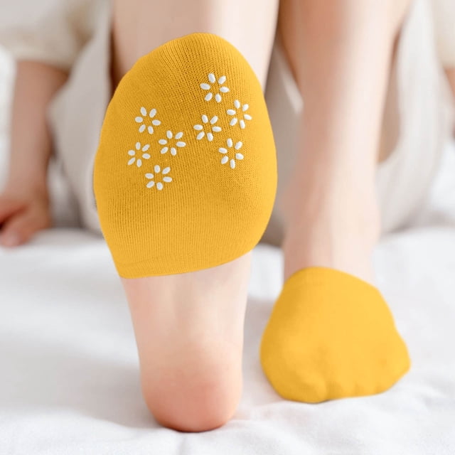 Elegant Home Comfort Half Toe Sock Slippers with Front Grip for All Day Wear and Relaxed Indoor Outdoor Use