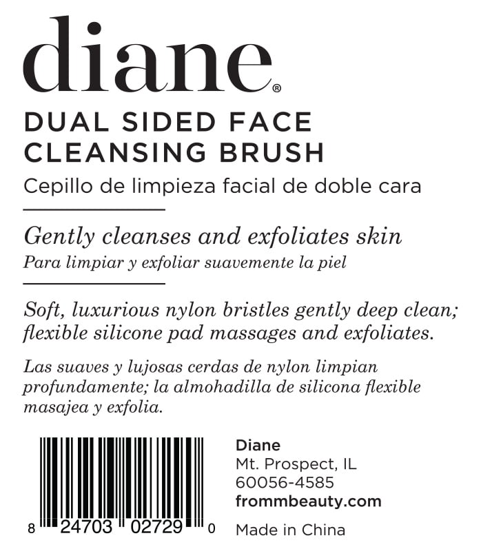 Diane Dual Sided Face Cleansing Brush for Massaging and Exfoliating