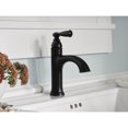 thumbnail image 2 of Moen Banbury 1-Handle Lever Centerset Bathroom Faucet, Matte Black 84945BL, 2 of 2