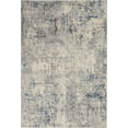 thumbnail image 2 of Nourison Rustic Textures Abstract Ivory/Grey/Blue 5'3" x 7'3" Area Rug, (5x7), 2 of 8