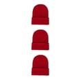 thumbnail image 1 of Qarigey Beanie Hats Gorros de punto Skullcap Accesorios para el cabello para deportes al aire libre Rojo Type1 NO1, 1 of 6