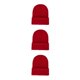 thumbnail image 1 of Qarigey Beanie Hats Gorros de punto Skullcap Accesorios para el cabello para deportes al aire libre Rojo Type1 NO1, 1 of 6