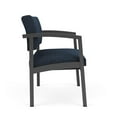 thumbnail image 4 of Chaise Bariatrique en Acier Lenox pour Réception et Salle d'Attente / Acier Charbon / Bleu, 4 of 5