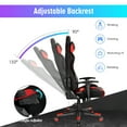 thumbnail image 6 of Gymax Gaming Chair Adjustable Swivel Computer Chair w/ LED Lights & Remote Red, 6 of 10