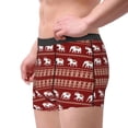 thumbnail image 2 of Salouo Elephant Print Men's Boxer Briefs,Breathable Underwear Elastic Waistband Briefs for Men-Small, 2 of 5