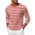 thumbnail image 2 of WIZUTIZ Mens Long Sleeve T Shirts Regular Fit Men's Crewneck Tee Lightweight Pullover Fashion, 2 of 5