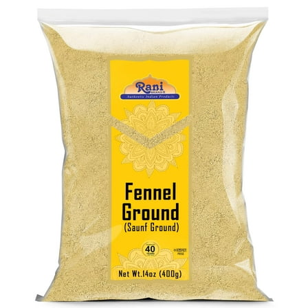 Rani Fennel Ground (Saunf) Powder Spice 14oz (400g) ~ All Natural | Gluten Friendly | NON-GMO | Kosher | Vegan | Indian Origin