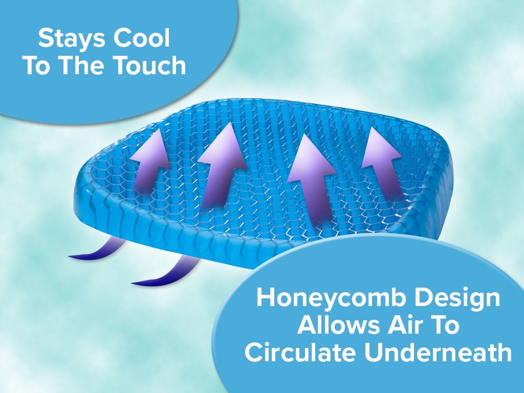 Firm Pad Egg Sitter Seat Cushion with Optimal Lumbar Support | As